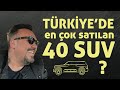 TÜRKİYE'DE EN ÇOK SATILAN 40 SUV !