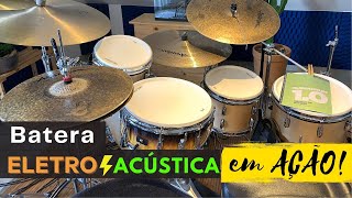 Batera Eletro-acústica em ação + Meu livro GRATUITO! - FELIZ 2022