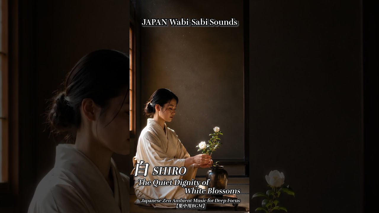 白 | SHIRO | Japanese Zen Ambient Music for Focus #Shorts - YouTube