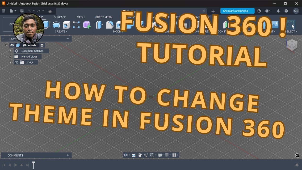 FUSION 360 : HOW TO CHANGE THEME IN FUSION 360