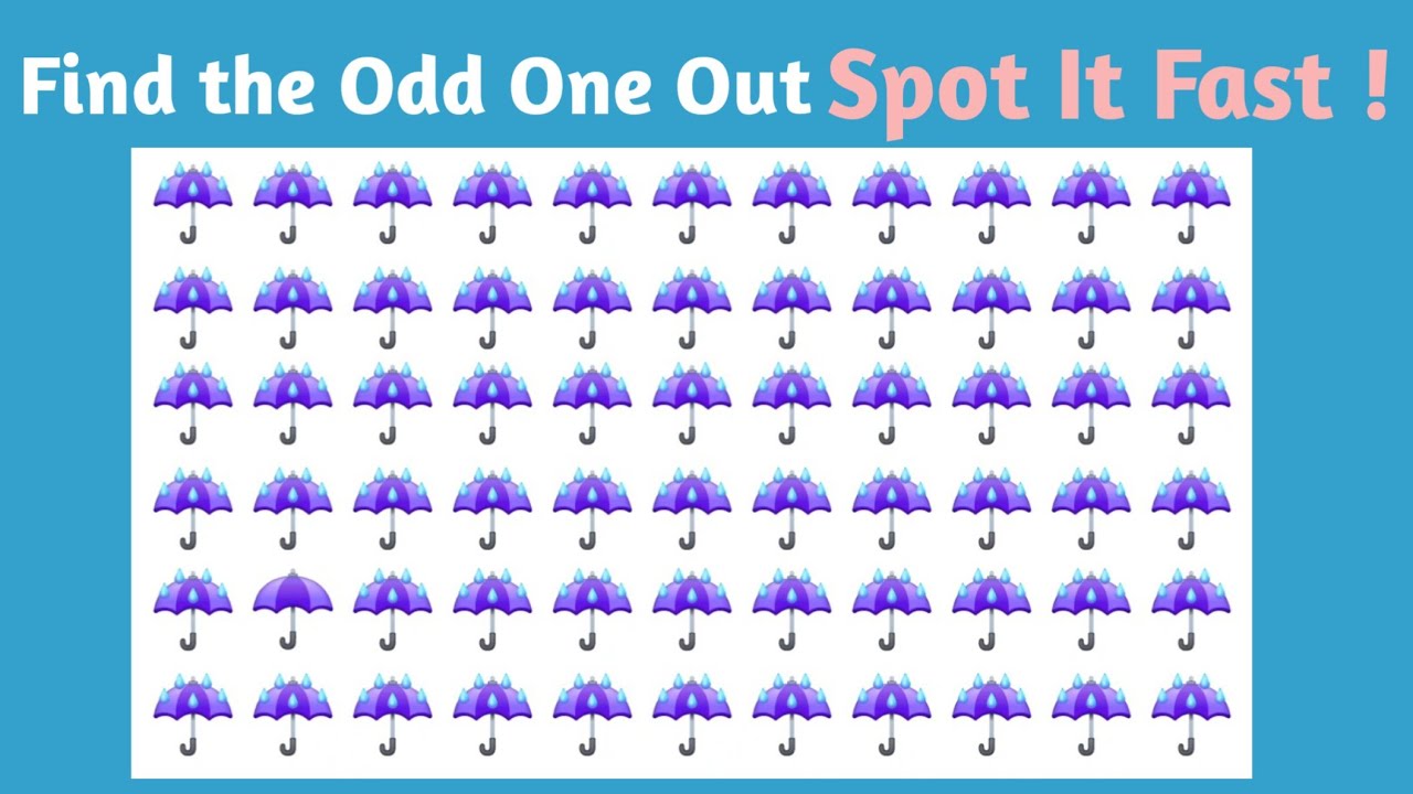 Find the Odd One Out | Brain Challenge | Can You Spot It in 10 Seconds ...