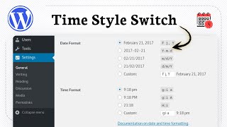 How to change date and time format in WordPress