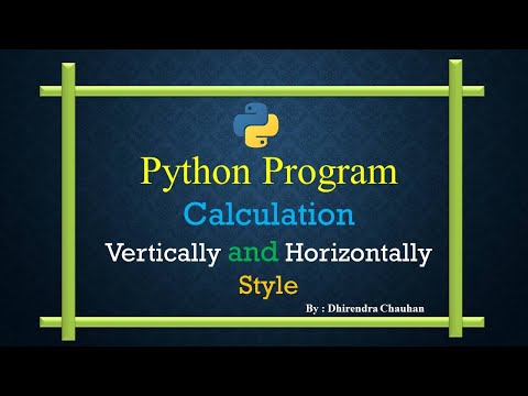 #Predict the output Part -2 || #Vertically and #Horizontally Calculation