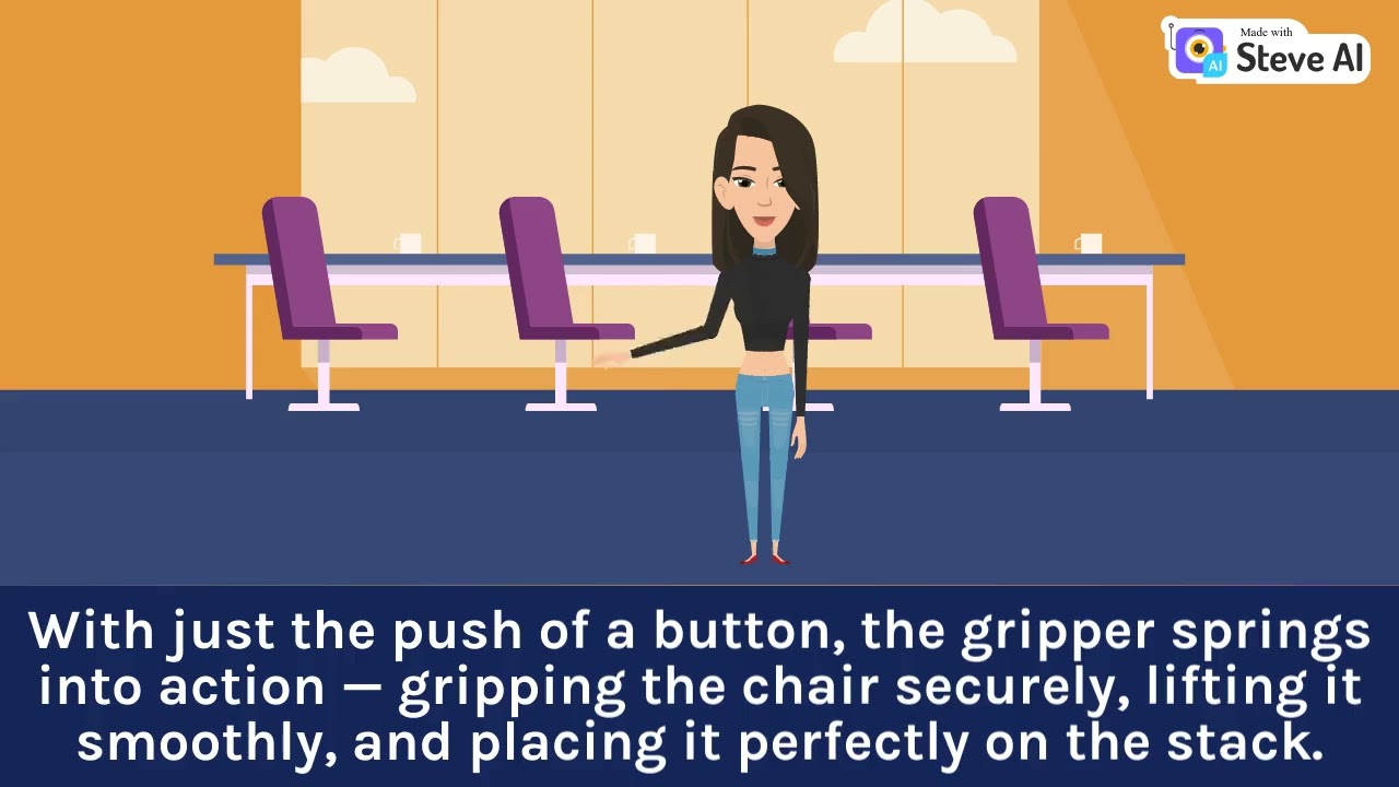 PORTABLE CHAIRS STACKING TOOLS USING GRIPPER CONTROL BY ARDUINO MEGA 2560