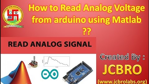 How to read analog signal from arduino using Matlab?