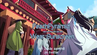Wear Sunscreen | Peach Pyramid | 𝐥𝐲𝐫𝐢𝐜𝐬