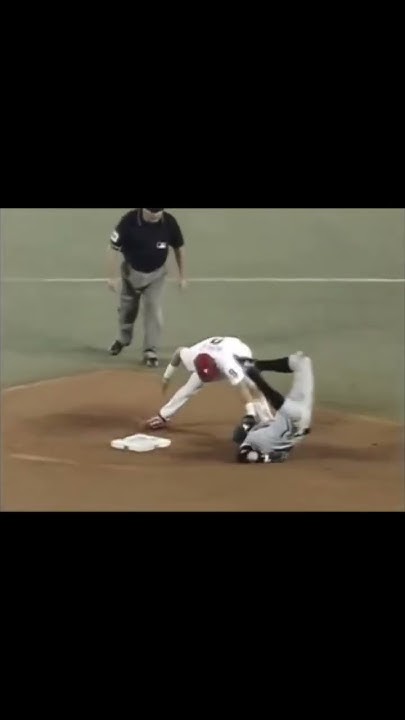 image of number 1 slide in all of Baseball isn't Trey Turner (sorry buddy). It's this slide. - YouTube