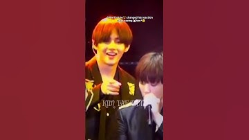 The way taehyung🐻 suddenly change his reaction😍💜 after seeing kookie🐰#bts #taekook #shorts