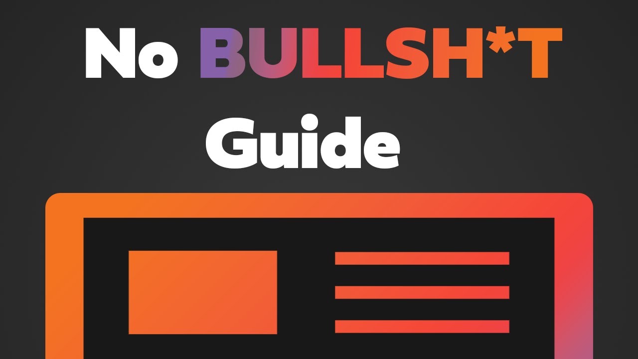 Outline Video No Bullsh*t Guide to Making Modern Websites