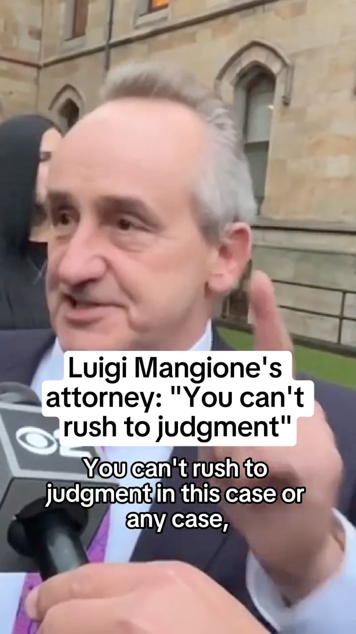 Luigi Mangione's attorney: 'You can't rush to judgement'