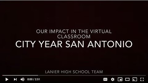 A Glimpse of City Year San Antonio