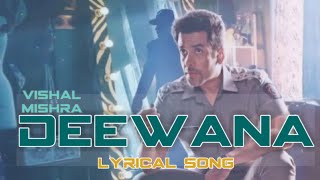 Deewana (Lyrics) Maarrich | Tusshar Kapoor | Vishal Mishra | Latest Bollywood Song