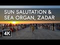 Sun Salutation and Sea Organ Installations - Sunset in Zadar, Croatia - 4K UHD