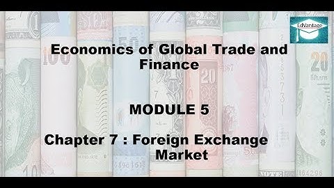 Economics Chapter 7 - Foreign Exchange Market  | M.Com Paper-1 (IDOL) (Mumbai University)