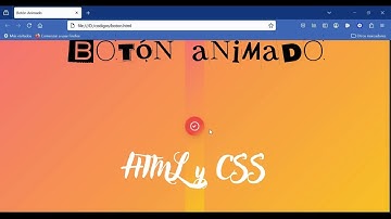 Cómo crear un botón animado con HTML y CSS - Web development