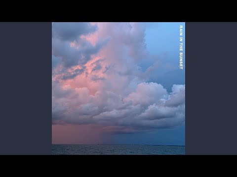 rain in the sunset