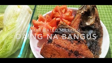 Daing na Bangus (Marinated Milkfish)