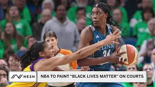 If the nba season resumes in orlando, is planning to have "black lives
matter" written on courts. https://nesn.com/nba/
----------------------- s...