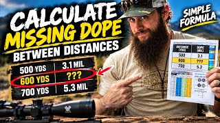 How to Calculate Missing DOPE Between Distances | Long Range Shooting Tips