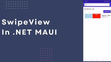 Swipe View In .NET MAUI