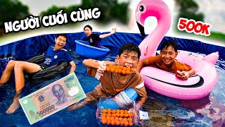 Thái Chuối | Thử Thách Người Cuối Cùng Rời Khỏi Bể Bơi Thắng 500K