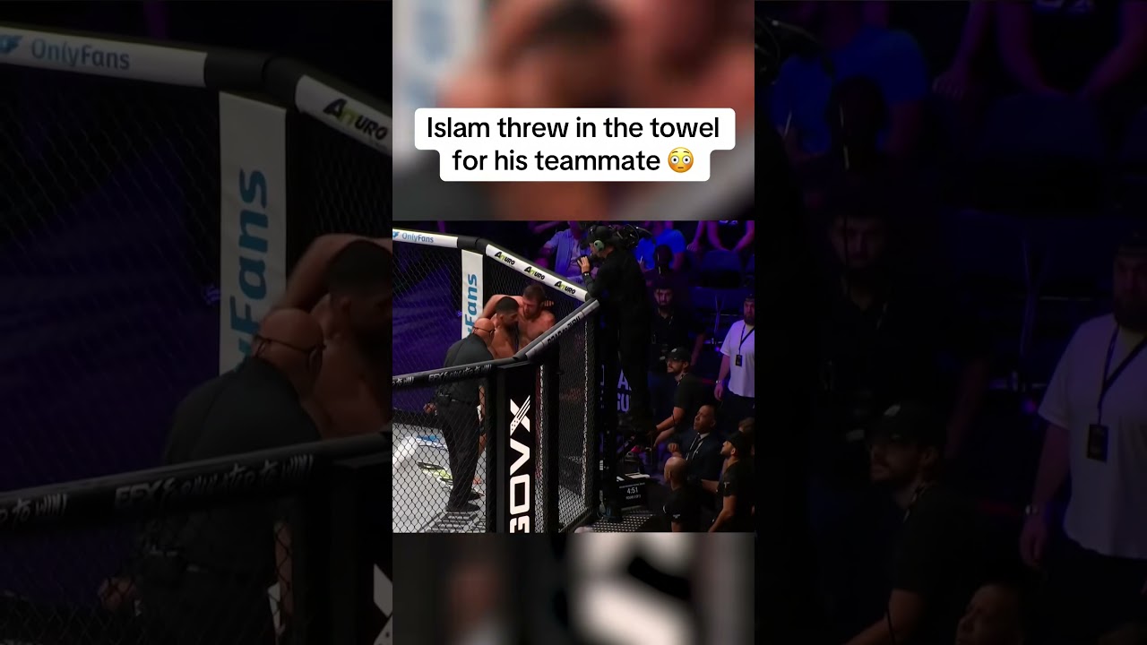 Islam threw in the towel for his teammate 😳