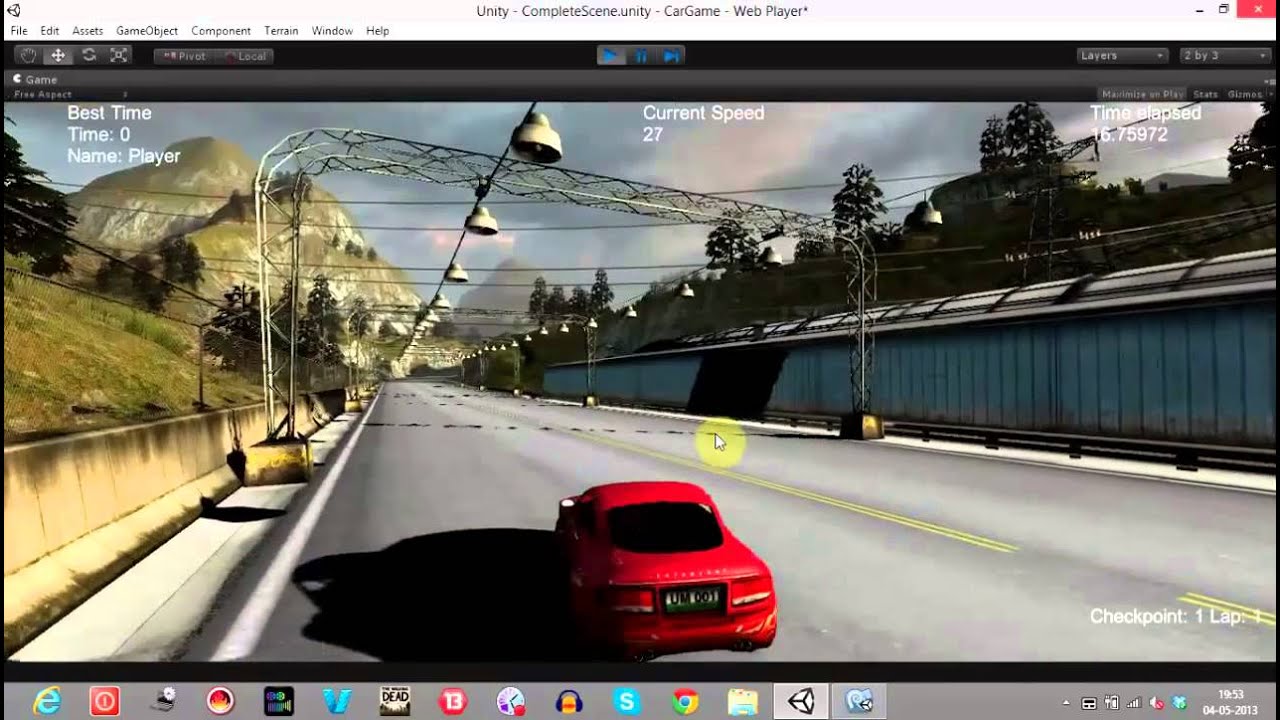game creation tutorial 7 unity3d car game creating lap and