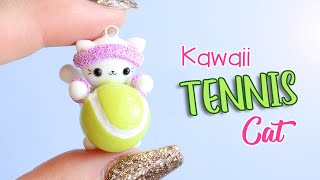 Kawaii Tennis Cat │ Polymer Clay Tutorial