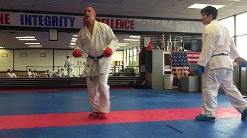 Drawing opponent out for counter Dbl reverse punch