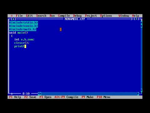 How To Write a Program of Addition of Two Numbers in Turbo C++