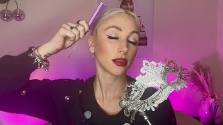 ASMR GET READY WITH ME FOR NEW YEARS EVE ✨ SHOWGIRL MASQUERADE GLAM