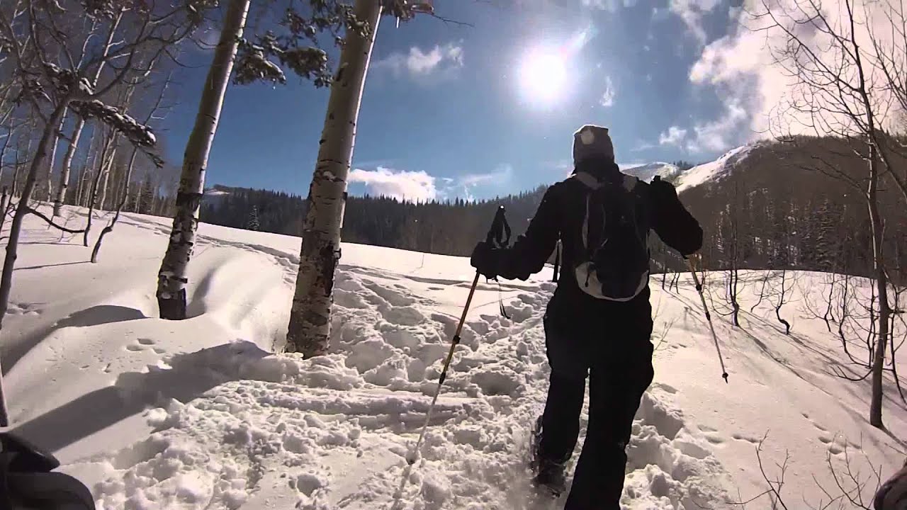 Snowshoeing in Big Cottonwood Canyon YouTube