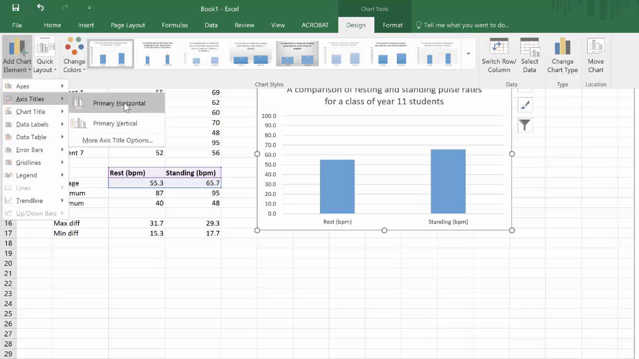 Excel Scatter Bar Chart