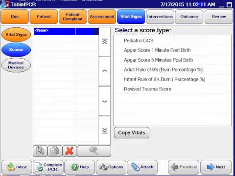 TabletPCR Vital Signs 6 - YouTube