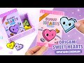 Оригами Сквиши Сердечки из бумаги | Origami Squishy Paper Hearts | Blind Bag