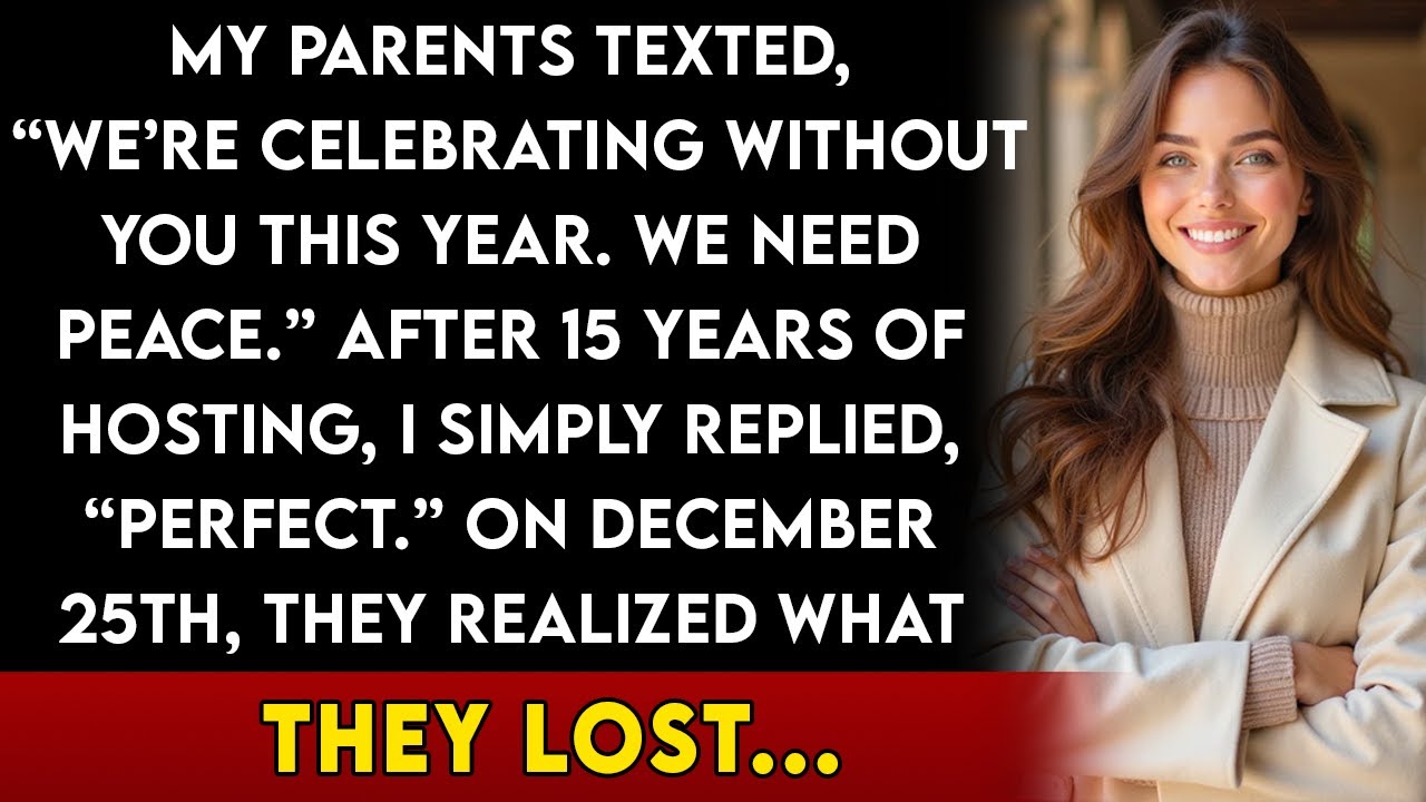 My Parents Texted “Let’s Skip Christmas This Year for Peace.” I Said “Perfect”, They Never Did...