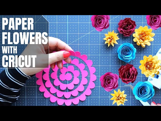 🌼 Como hacer FLORES 3D en CRICUT + TIPS