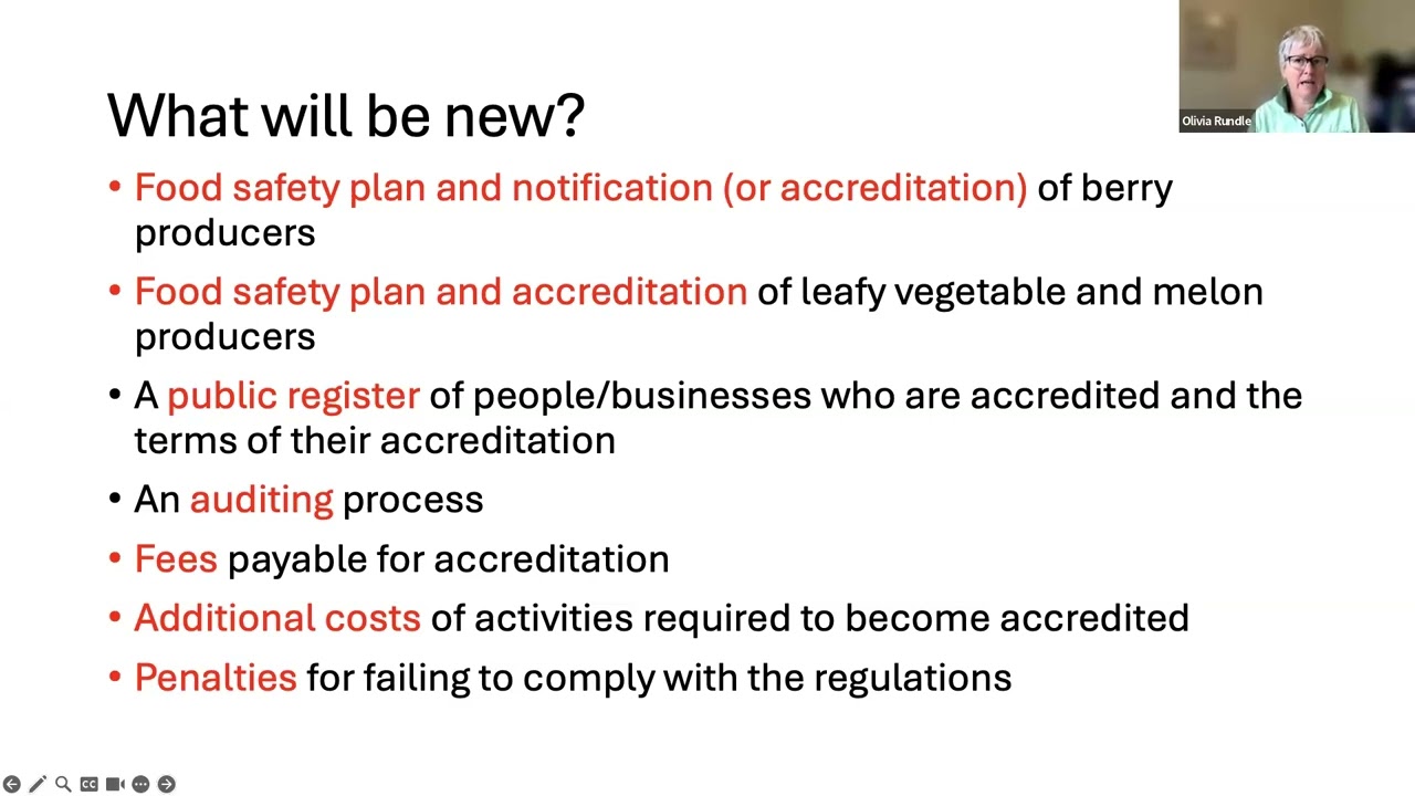 Draft Regulations Berries, Leafy Veg, Melons Tasmania