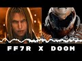 One winged angel in the style of doom eternal hq from final fantasy vii remake