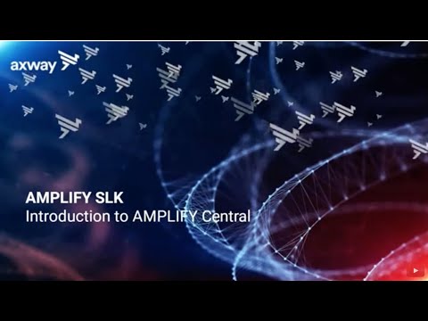 AMPLIFY Platform Demo | Introduction to AMPLIFY Central