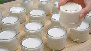 Công thức SỮA CHUA DẺO ÚP NGƯỢC mềm mịn dẻo thành công ngay lần đầu