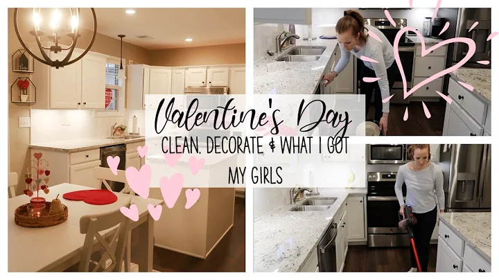 VALENTINE'S DAY CLEAN & DECORATE WITH ME 2021 + WHAT I GOT MY GIRLS | MINIMAL VALENTINE'S DAY DECOR