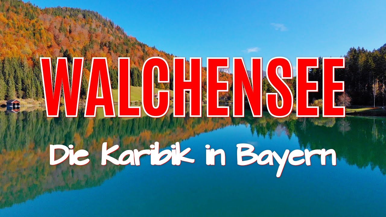 🛴 Goldener Herbst am Walchensee - Die Karibik in Bayern  4K🎥🇩🇪