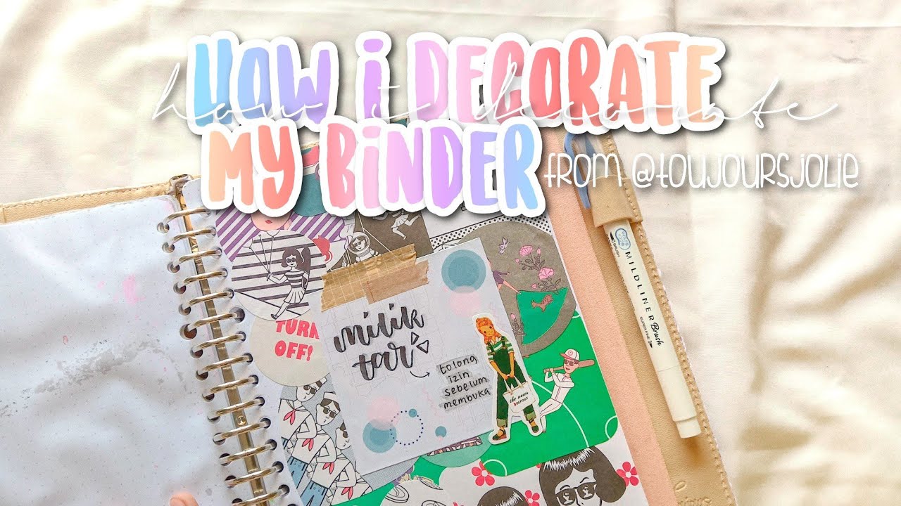how-i-decorate-my-binder-youtube