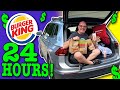 Living at burger king for 24 hours  stealth camping