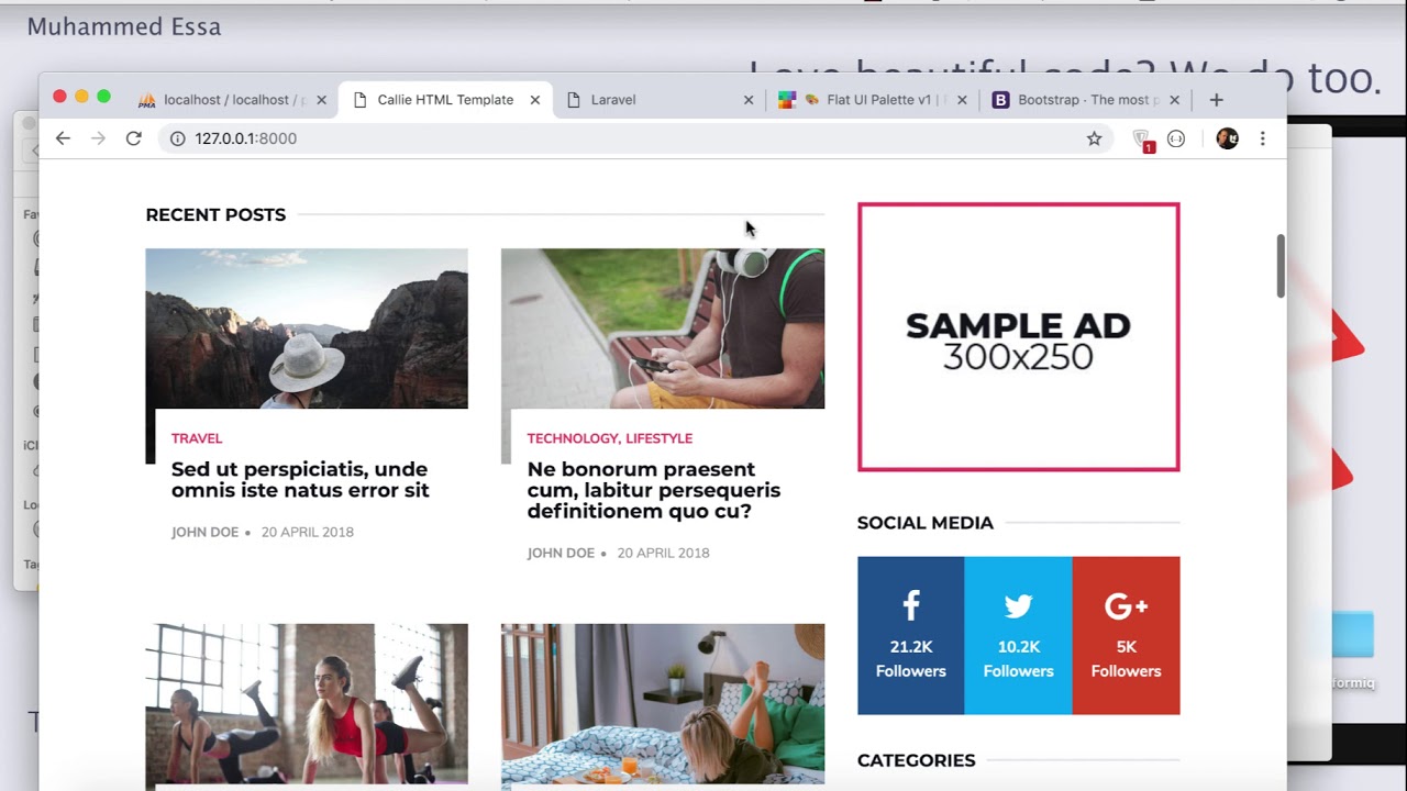 39 Laravel user interface front end - YouTube