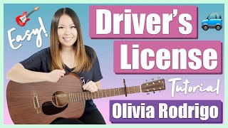 Drivers License Guitar Lesson Tutorial Easy - Olivia Rodrigo Chordsstrummingpickingfull Cover