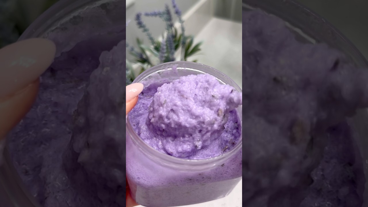 #DIY #bodyscrub #lavenderbodyscrub #lavender #homemade #skincare #skincaretips #beautytips #diyscrub