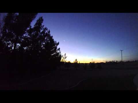 Witespy doing some night flying Flips n Tricks with blue and red LED lights