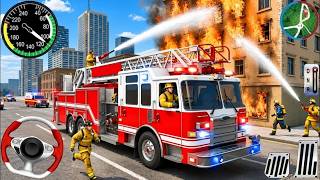 Feuerwehr-Rettungssimulator 3D – US-Notruf 911 Feuerwehrwagen – Android Gameplay screenshot 1